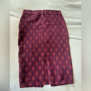 Zara jacquard A line skirt SMALL
